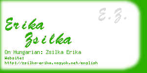erika zsilka business card